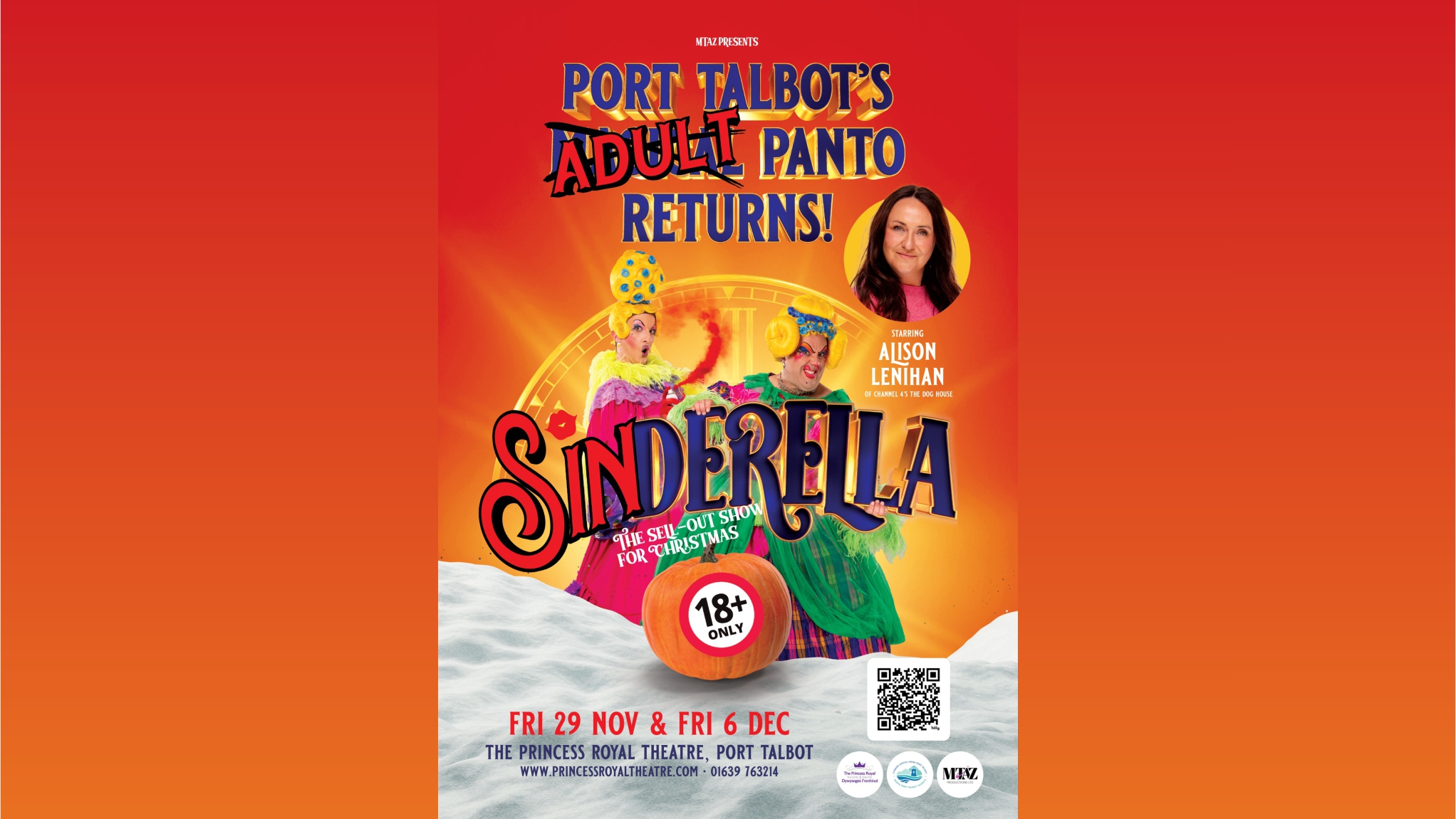 Sinderella Adults Panto Poster