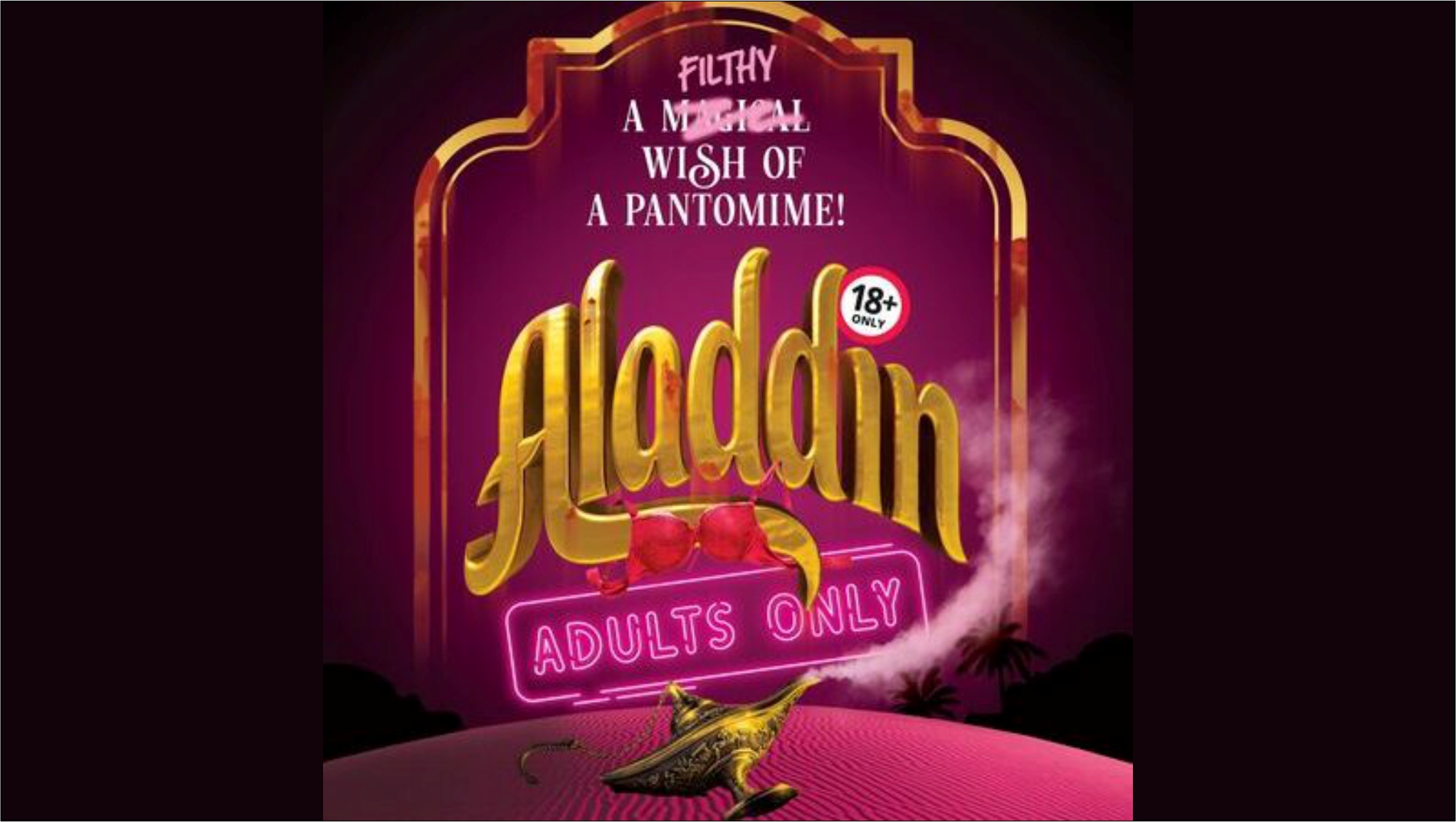 Alddin Adults Only Panto Poster