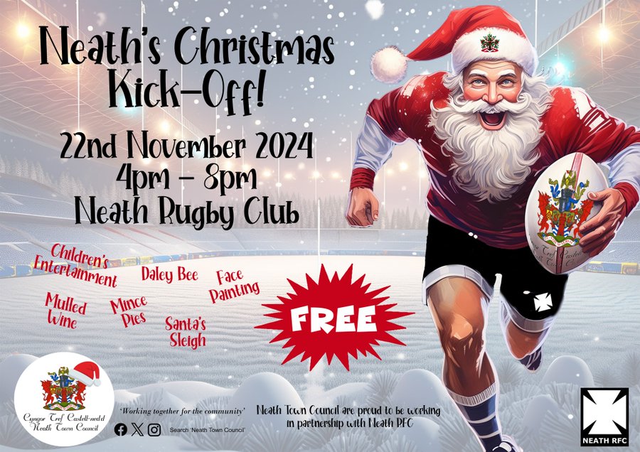 Neath Christmas Kick Off Poster