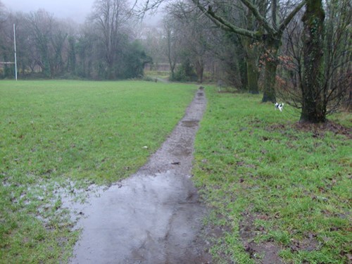 Pontardawe cycle route before the improvement work
